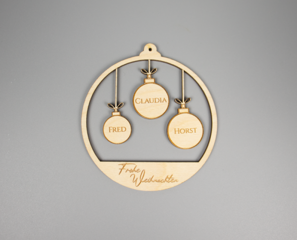 Weihnachtskugel personalisiert Familie_J